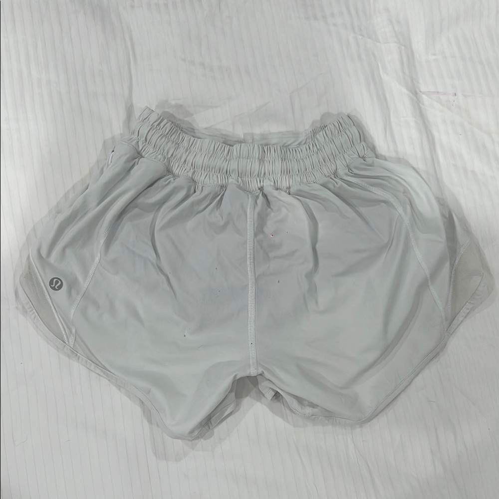 Lululemon Athletica White Athletic Shorts Lightweight Design